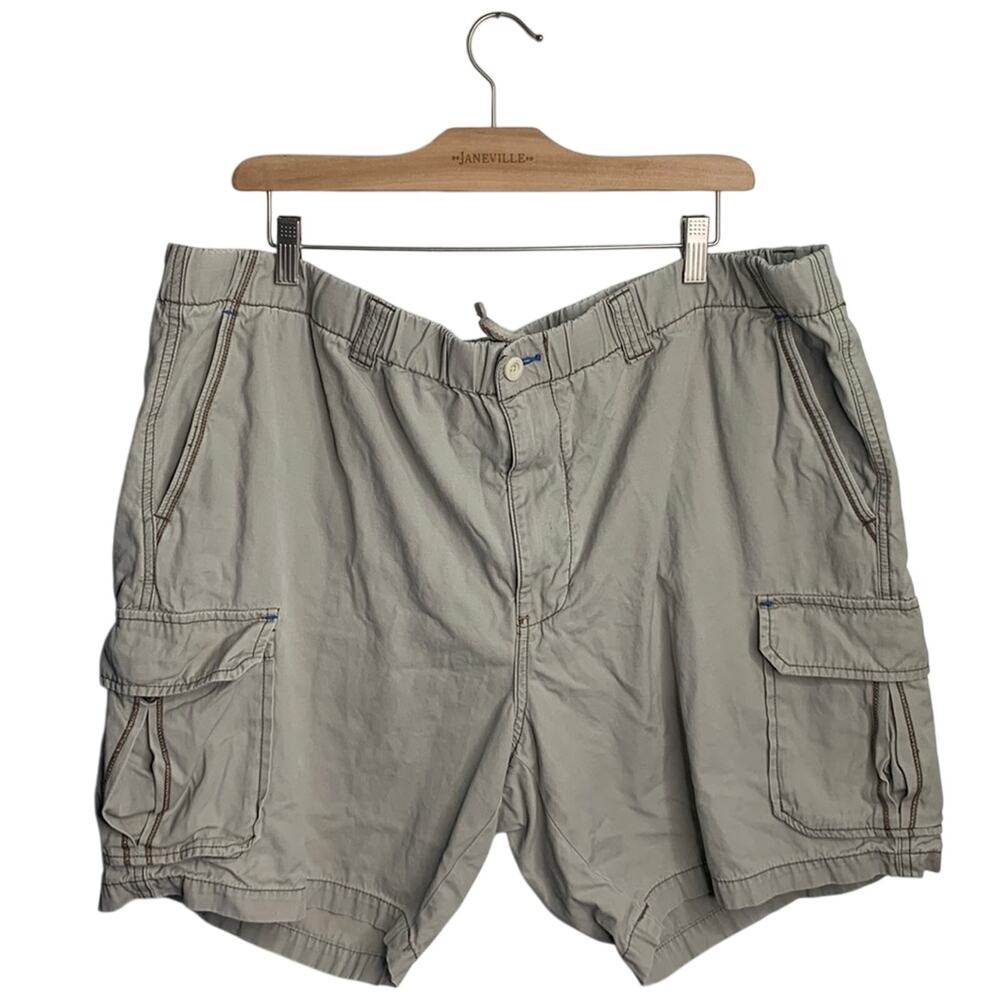 Tommy Bahamas Men’s Tan Khaki 100% Cotton RELAX Drawstring Shorts M-111 2X
